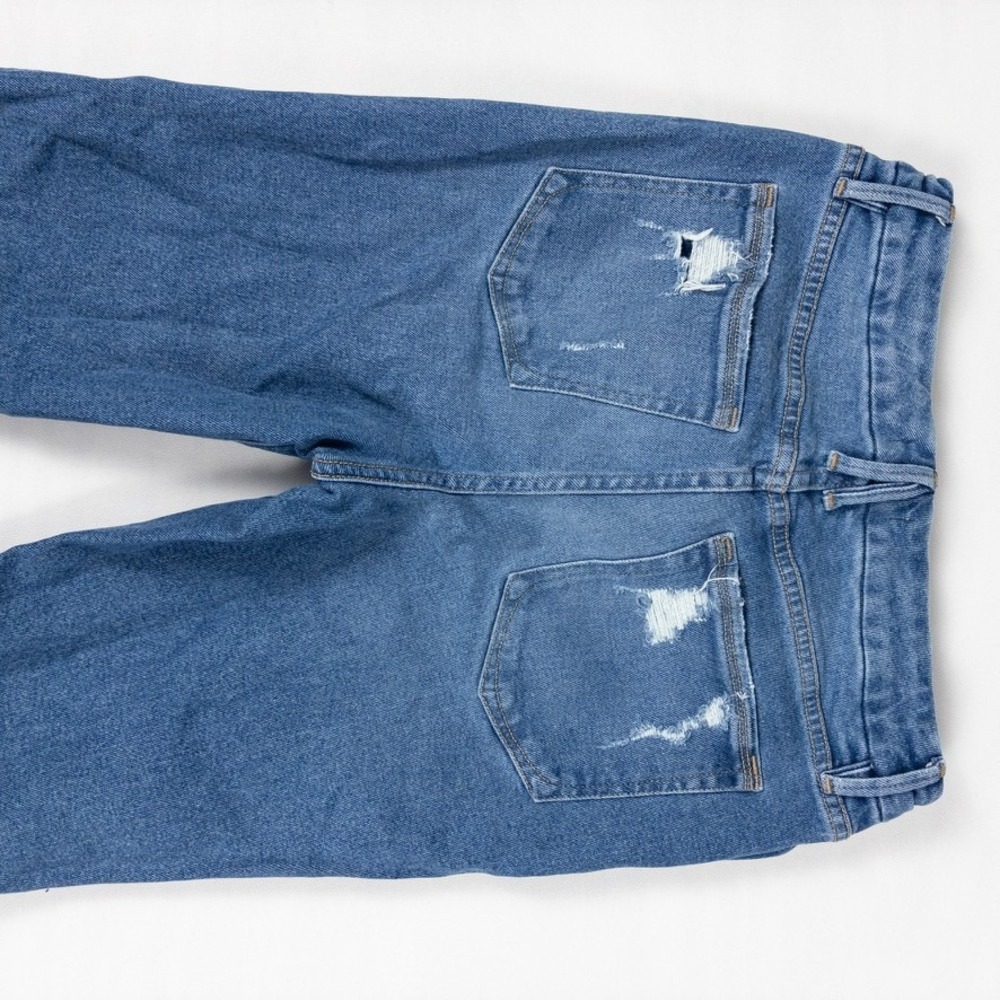Good American Good Legs Skinny Jeans Womens 8/29 Indigo Distressed High Waist - Picture 6 of 8